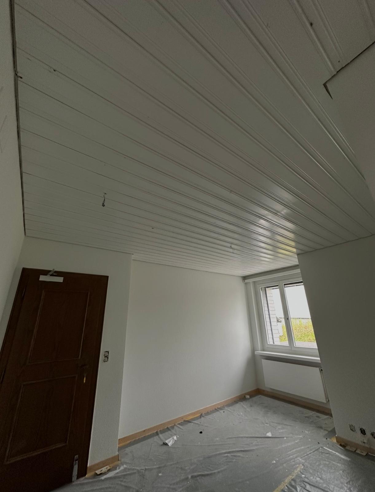 Deckenanstrich weiss
